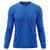 Camiseta Masculina Adulto Proteção Solar UV Manga Longa Segunda Pele Dry Fit Azul bic