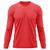 Camiseta Masculina Adulto Proteção Solar UV Manga Longa Segunda Pele Dry Fit Vermelho