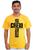 Camiseta Masculina Algodão Evangélica Creio Em Deus Amarelo