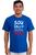 Camiseta Masculina Algodão Evangélica Salvo Pela Graça Azul