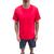 Camiseta Masculina Basica Algodão Egipicio Com Elastano Vermelho