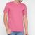Camiseta Masculina Básica Hering Gola Redonda Rosa chiclete