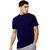 Camiseta Masculina Básica Lisa Estilosa T-shirt Slim Fit Azul marinho