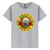 Camiseta Masculina Casual Algodão Premium Guns N Roses Cinza