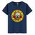 Camiseta Masculina Casual Algodão Premium Guns N Roses Azul