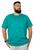 Camiseta Masculina Collor Injection Tamanhos Especiais Plus Jade