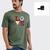 Camiseta masculina de algodão+shoulder-coleção filmes-harry potter Verde musgo