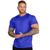 Camiseta Masculina Dry Esportiva Levinha Academia Exercícios Calor Azul royal