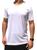 Camiseta Masculina Dry Fit Proteção UVA UVB Esportiva Alta Transpiração P/Caminhada Corrida Academia Branco