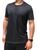 Camiseta Masculina Dry Fit Proteção UVA UVB Esportiva Alta Transpiração P/Caminhada Corrida Academia Preto