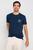 Camiseta Masculina Estampa Peace Polo Wear Azul Escuro Azul escuro