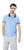 Camiseta Masculina Gola Polo Azul Celeste Piquet Básico Lochmara