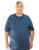 Camiseta Masculina Gola Redonda Tradicional Clássica Plus Size Tamanho Especial g4 g5 g6 Linha Premium Azul marinho
