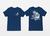 Camiseta Masculina Grau Estilo De Rua 244 Frase A Nave Nois Domina A Vida Deus Comanda Azul marinho
