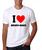 Camiseta Masculina I Love Bruno Mars Cantor Branco