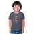 Camiseta Masculina Infantil Animal Stylo Plan Cinza escuro