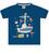 Camiseta Masculina Infantil Estampada "Blue Sea" Azul
