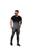 Camiseta Masculina Lisa Básica Degradê Bordada Viscolycra Premium Slim Casual Elastano  Rolê Preto cinza