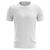 Camiseta Masculina Manga Curta Dry Básica Lisa Proteção Solar UV Térmica Blusa Academia Branco