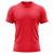 Camiseta Masculina Manga Curta Dry Fit Proteção Uv Vermelho