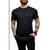 Camiseta masculina manga curta gola redonda lisa moda masculina Cinza escuro
