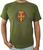 Camiseta masculina medalha são bento moda religião devoto proteção lançamento Verde militar