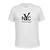 Camiseta Masculina Original Surpass Tecido Premium Estampa New York Branco