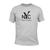 Camiseta Masculina Original Surpass Tecido Premium Estampa New York Cinza