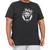 Camiseta Masculina Plus Size Blusa Para Homem Tamanho Grande Preta leão rugindo