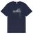 Camiseta Masculina Plus Size Estampas Malwee P(G1) AO XGG(G5) Azul marinho moto