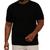 Camiseta Masculina Plus Size Lisa 100% Algodão Tamanho Grande Alta Qualidade Linha Primium Preto