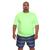 Camiseta Masculina Plus Size Manga Curta Dry Fit Lisa Proteção Solar UV Térmica Camisa Treino Academia Praia Verde