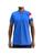 Camiseta Masculina Polo Com Ziper Dry-Fit Azul