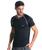 Camiseta Masculina Raglan Fitness Treino Academia Esportes Preto