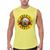 Camiseta Masculina Regata Casual Algodão Premium Guns N Roses Amarelo