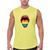 Camiseta Masculina Regata Casual Algodão Premium Língua Colorida LGBT Amarelo