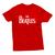 Camiseta Masculina The Beatles 100% Algoão Vermelho