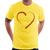 Camiseta Matrioska Coração - Foca na Moda Amarelo