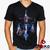 Camiseta Mortal Kombat 100% Algodão Raiden Geeko Preto gola v