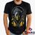 Camiseta Mortal Kombat 100% Algodão Scorpion Geeko Preto gola careca