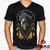 Camiseta Mortal Kombat 100% Algodão Scorpion Geeko Preto gola v