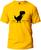 Camiseta Net Off Masculina Feminina Básica Fio 30.1 100% Algodão Manga Curta Premium Amarelo, Preto