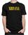 Camiseta Nirvana Banda De Rock Camisa 100% Algodão Preto