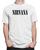 Camiseta Nirvana Banda De Rock Camisa 100% Algodão Branco