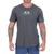 Camiseta Oakley Bark New WT24 Masculina Grey Cinza claro