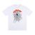 Camiseta Oversized Basic Streetwear 100% Algodão Camisa Estampada Sp5der Unissex Fio 30.1 Manga Curta Branco