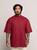 Camiseta Oversized Gola Alta Thpe Premium  Vinho