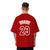 Camiseta Oversized Masculina Miami 23 Streetwear Academia Vermelho