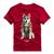 Camiseta Personalizada Husky Siberiano Carlton Dog Cachorro Armadura Gold Shap Life Bordô