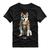 Camiseta Personalizada Husky Siberiano Carlton Dog Cachorro Armadura Gold Shap Life Preto